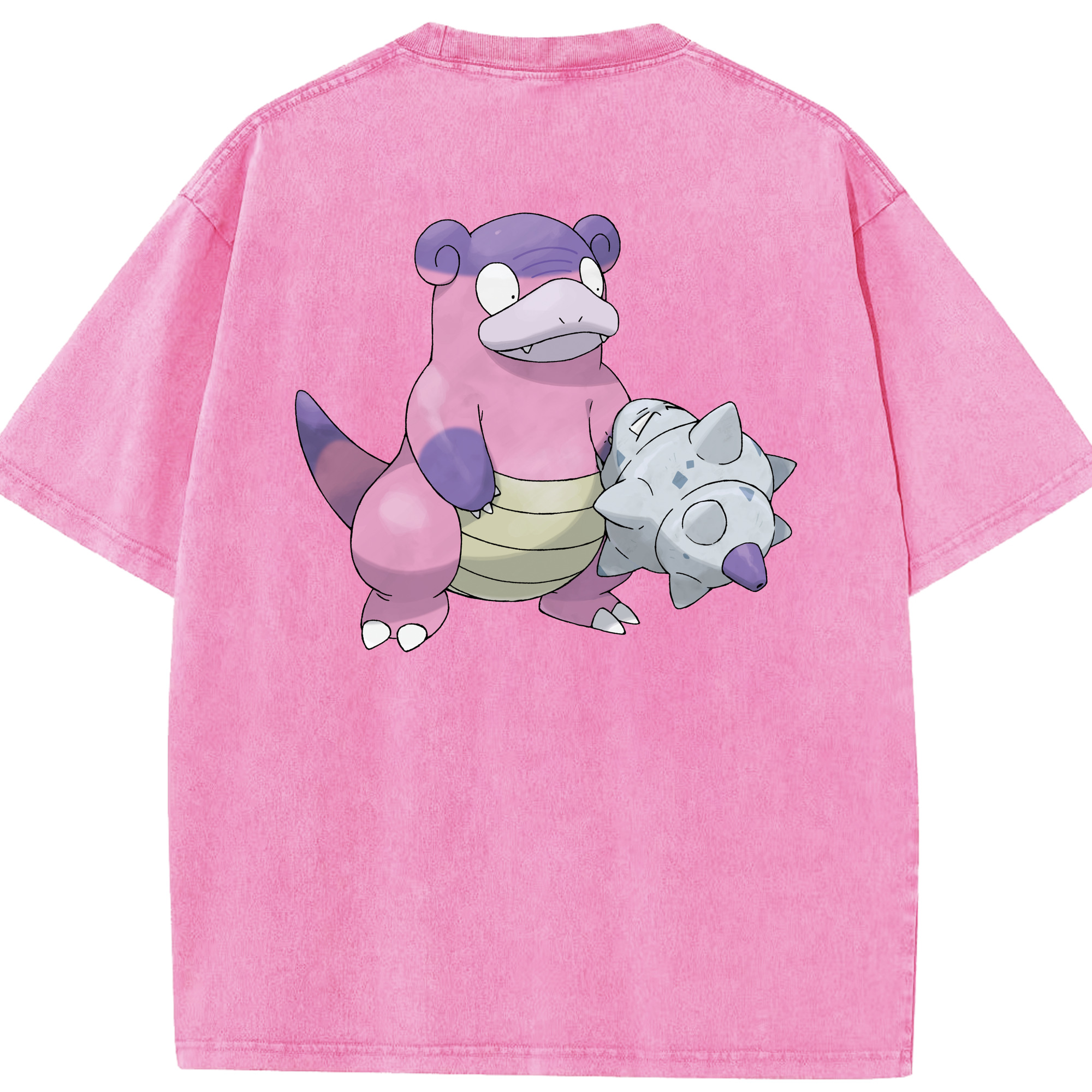 （画像用） ポケットモンスター Pokémon 綿100% ヴィンテージ風 半袖Tシャツ（背面プリント）